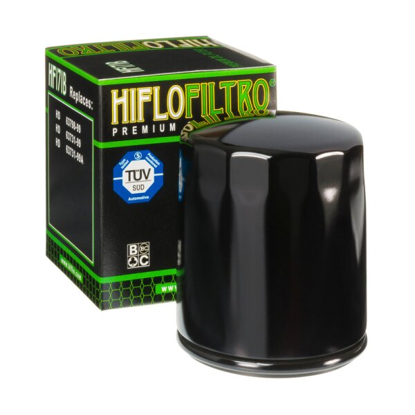 Filtre &agrave; Huile HIFLO HF171B pour Harley Davidson Softail Slim 103 FLS 2012-2014