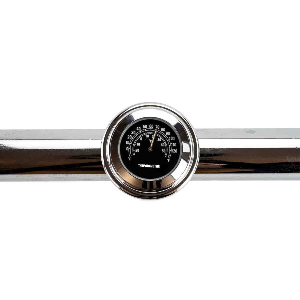 Thermomètre de guidon 22mm ou guidon personnalisé - cadran noir