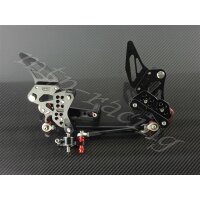 Repose-pied CNC Alu Racing pour le modèle :  Ducati 848 Evo Dark (H6) 2012