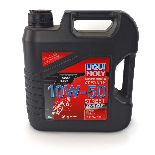 Liqui Moly Huile Moto10W-50 Synthétique Street Race pour Aprilia Shiver 750 SL ABS RA 2010