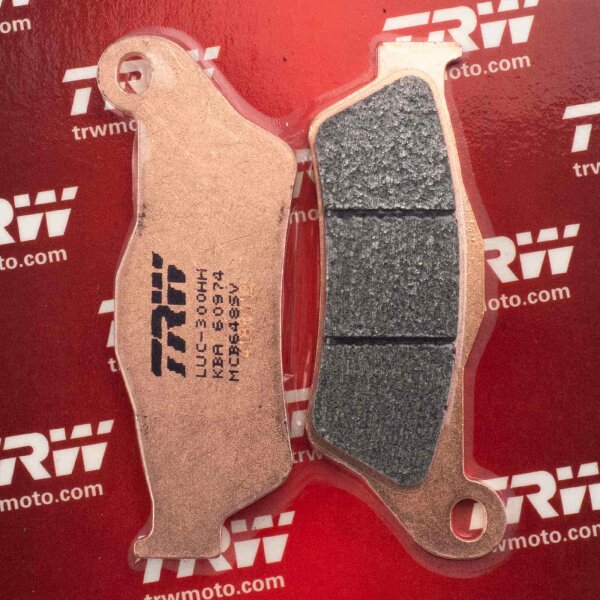 Plaquettes de frein avant Lucas TRW Sinter MCB648SV pour KTM EXC 250 E / Sixdays 2010