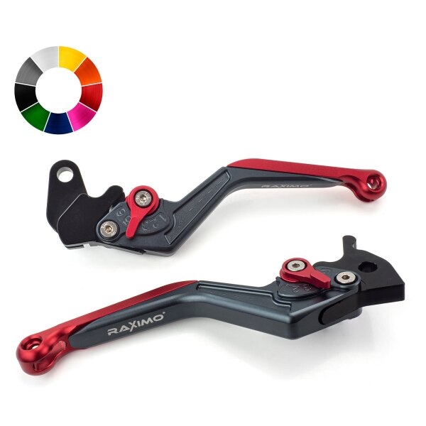 RAXIMO BCE Levier de frein Levier dembrayage SET long avec... pour Ducati Hypermotard 950 2B 2024