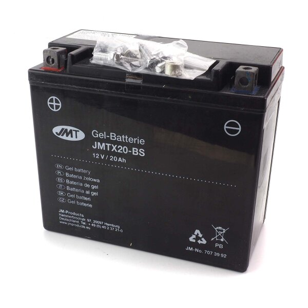 Batterie au gel YTX20-BS / JMTX206-BS avec Harley Davidson Softail Custom 1340 FXSTC 1986