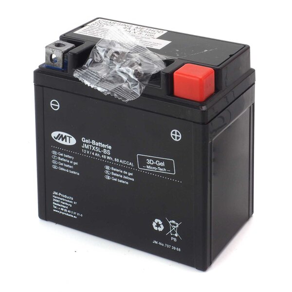 Batterie au gel YTX5L-BS / JMTX5L-BS pour Kymco Yager 50 GT 2007-2014