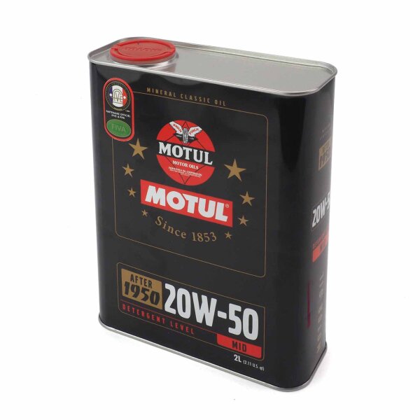 Huile moteur 20W-50 4T 2Litre Motul mineral pour Yamaha XT 550 28E 1982-1983