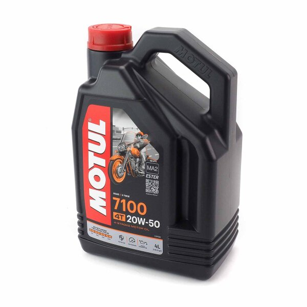 Huile moteur 20W50 4T 4 litres Motul synthetic 7100 pour Harley Davidson Dyna Low Rider 103 FXDL 2017