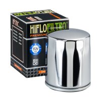 Filtre &agrave; Huile HIFLO HF170C chrome pour le modèle :  Harley Davidson Sportster Custom Limited Edition B 1200 XL1200CB 2014