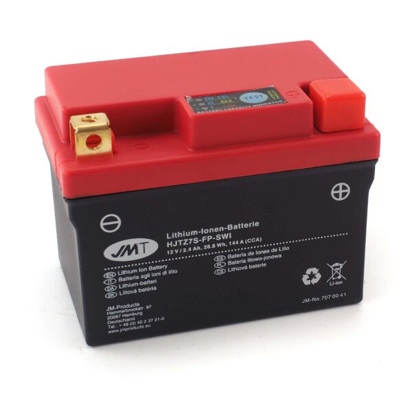 Batterie moto lithium-ion HJTZ7S-FP pour Derbi GP1 50 V2 LC 2005-2007