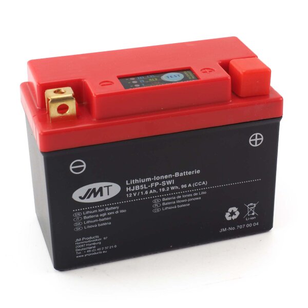 Batterie moto lithium-ion HJB5L-FP pour MBK YH 50 Flipper 1999-2006