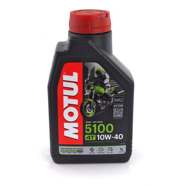 Huile moteur MOTUL 5100 4T 10W-40 1l pour Triumph Bonneville 1200 Bobber Speedmaster DX04 2024