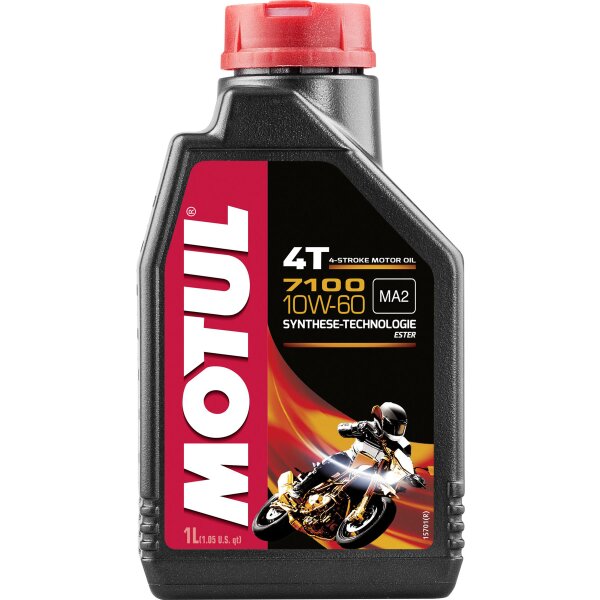 Huile moteur MOTUL 7100 4T 10W-60 1l pour Moto Guzzi V7L 750 III Racer KV 2016-2021