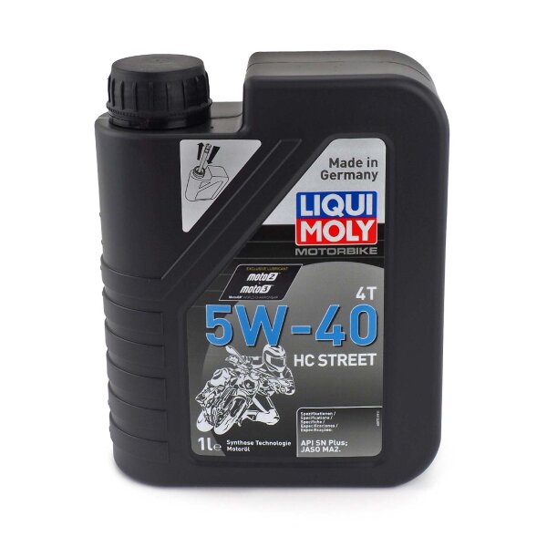 Huile moteur Liqui Moly 4T 5W-40 HC Street 1 litre pour Aprilia Atlantic 125 2008