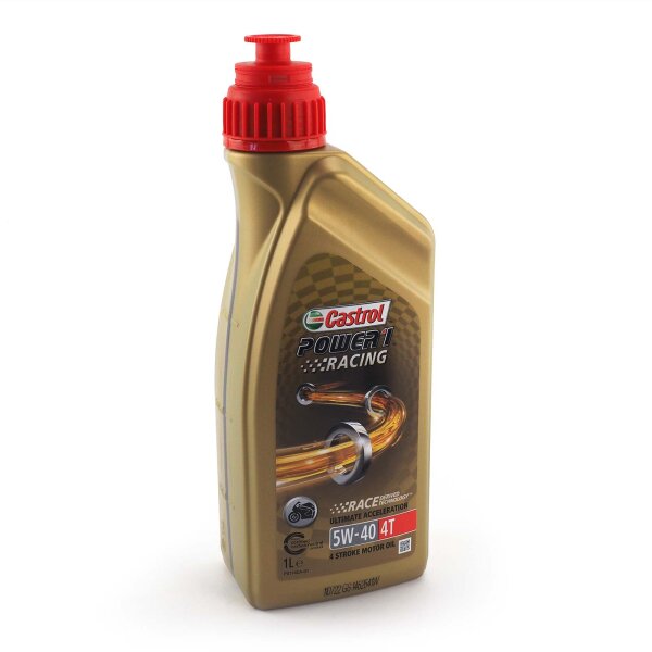 Huile moteur Castrol POWER1 Racing 4T 5W-40 1l pour Aprilia Atlantic 500 Sprint VL 2008