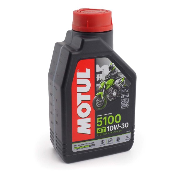 Huile moteur MOTUL 5100 4T 10W-30 1l pour Honda XL 1000 V Varadero SD02 2008