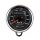 Indicateur de Vitesse Universel 180 km/h noires Cadran Noir ... pour Honda FES 125 Pantheon FJ05 1998-2002