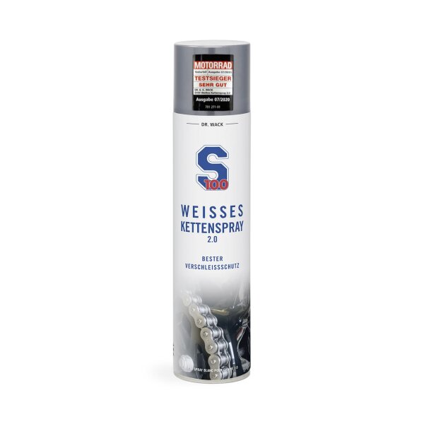 S100 Spray de Chaîne Blanche 400ml pour Aprilia RSV 1000 R RR 2006